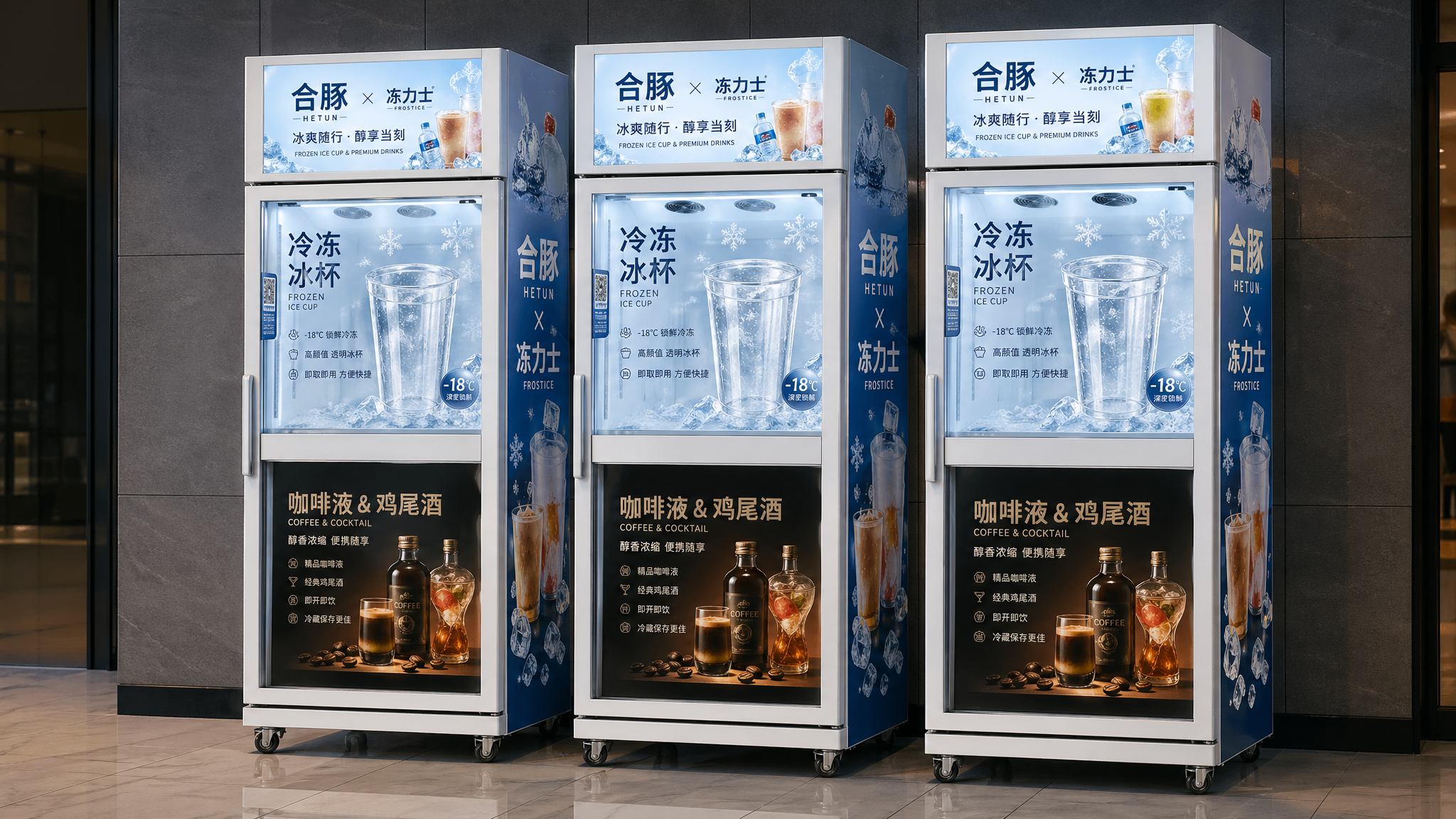 合豚400升AI视觉售货柜设备图